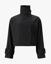 Àvora High Collar Jacket Black