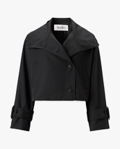 Àvora High Collar Jacket Black