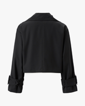Àvora High Collar Jacket Black