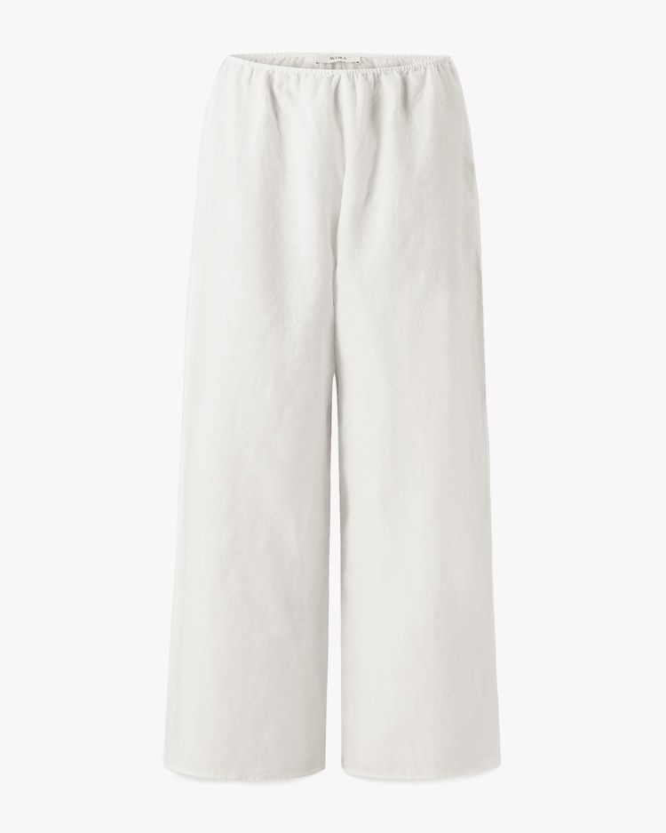 Àvora Linen Sailor Pant White