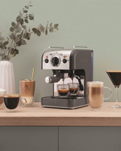 DUALIT Espresso Machine  3 In 1 Chromegrey