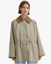 Skall Studio Gaby Parka Jacket Stone Moss