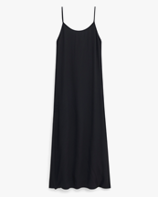 Filippa K Draped Twill Strap Dress Black