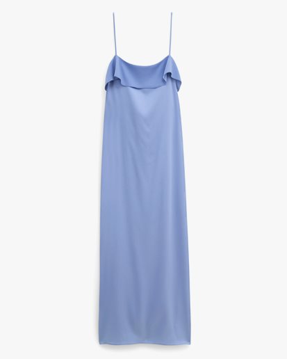 Filippa K Fluid Draped Strap Dress Air Blue