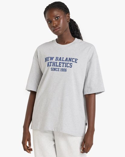 New Balance Athletics Varsity Oversized T-Shirt Athletic Grey