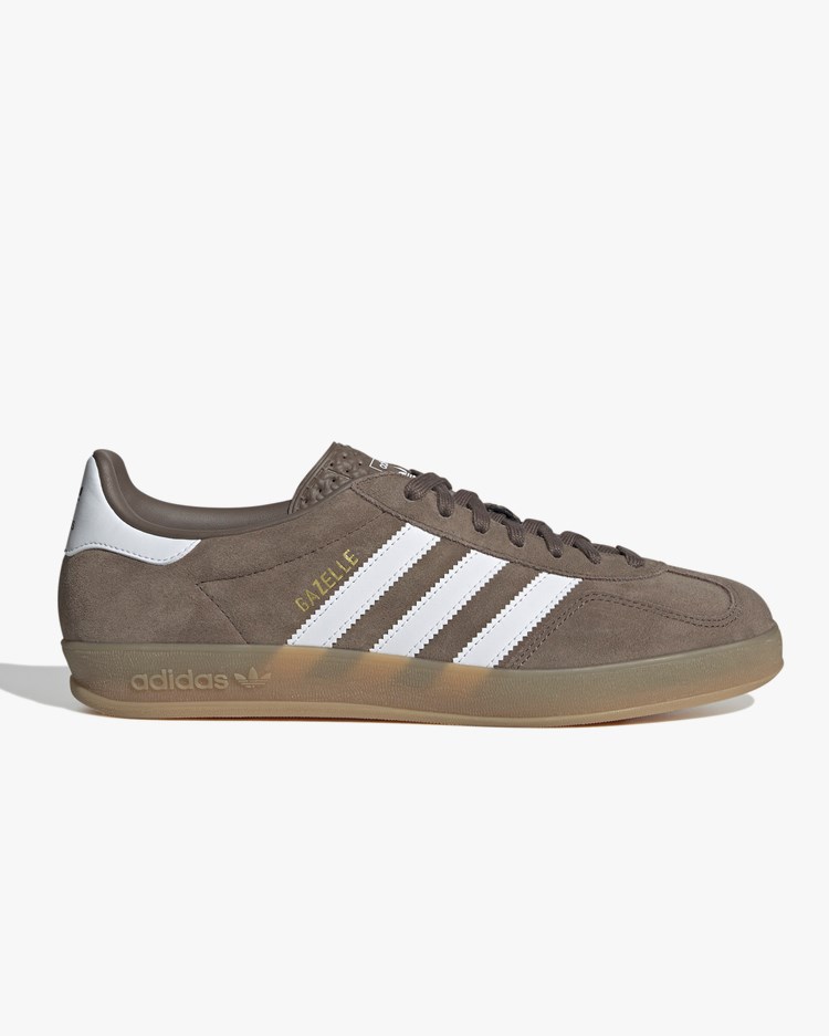 Adidas Originals Gazelle Indoor Shoes Earth Strata/Cloud White/Gold Metallic