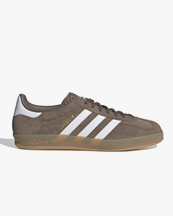Adidas Originals Gazelle Indoor Shoes Earth Strata/Cloud White/Gold Metallic