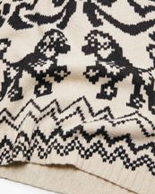 Acne Studios Printed Wool Blend Jumper White/Black