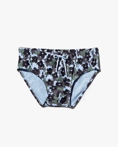CDLP Swim Brief Botanical Slate