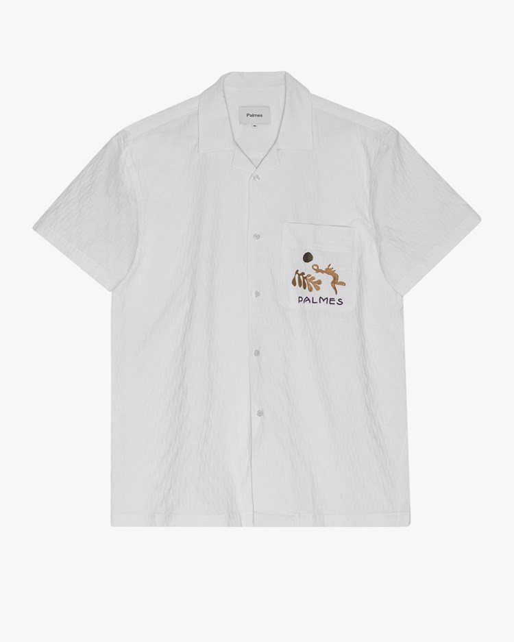Palmes Gardens Short-Sleeved Shirt Off White