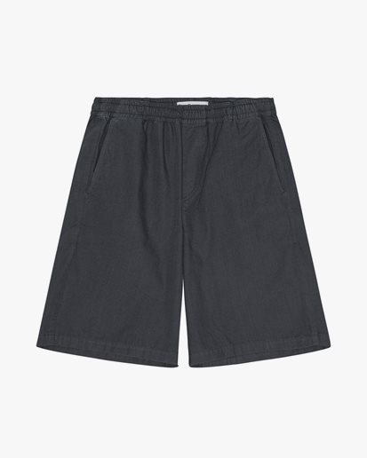 Palmes Cotton Ripstop Shorts Charcoal