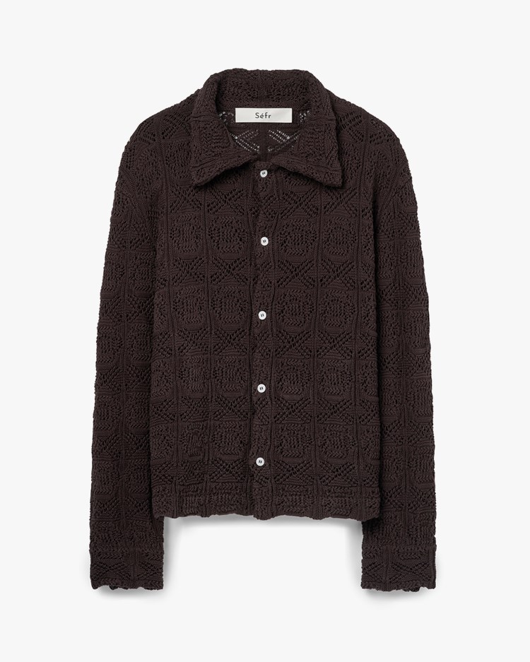 Séfr Myles Overshirt Heavy Roast Knit