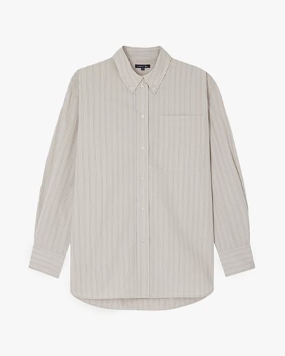 Soeur Carlotta Shirt Light Grey/Ecru