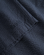 Forét Hush Seersucker Shorts Navy