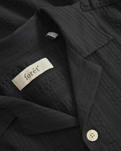 Forét Peer Short Sleeve Shirt Black