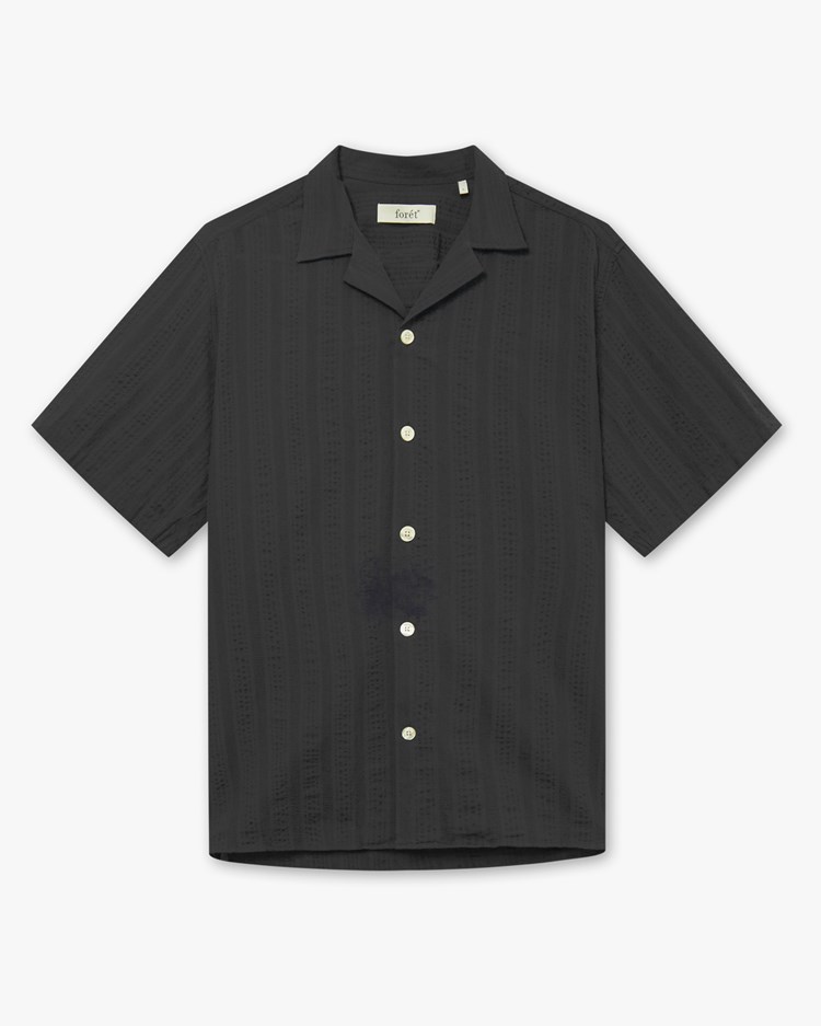 Forét Peer Short Sleeve Shirt Black
