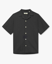 Forét Peer Short Sleeve Shirt Black