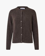 Samsøe Samsøe Nor Short Cardigan Chocolate Torte