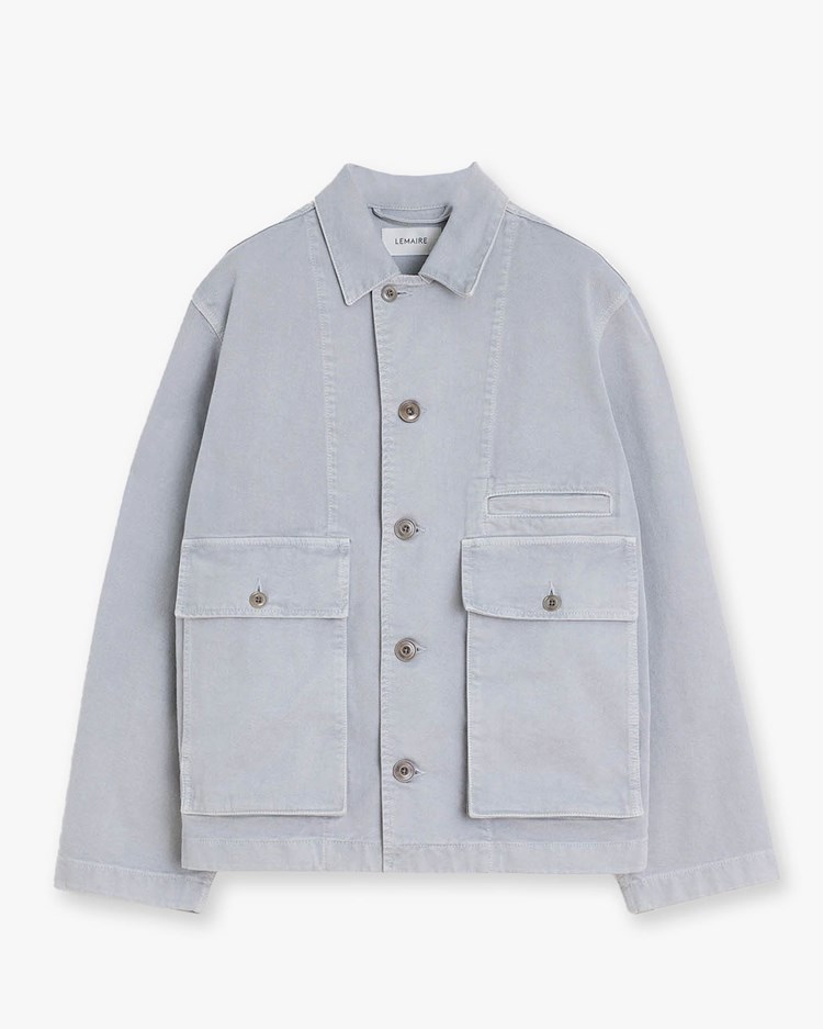 LEMAIRE Boxy Jacket Snowy Blue Grey
