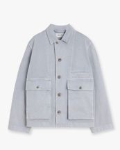 LEMAIRE Boxy Jacket Snowy Blue Grey