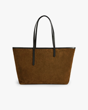 ATP Atelier Eraclea Large Shoulder Bag Cannella/Black Suede