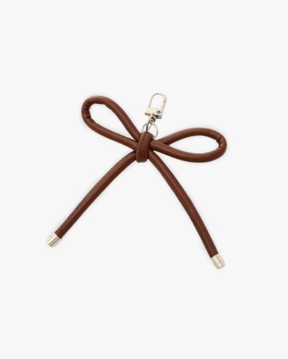 Bow Bag Charm Brown
