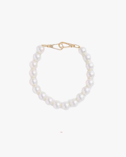 Pearl Bag Charm White