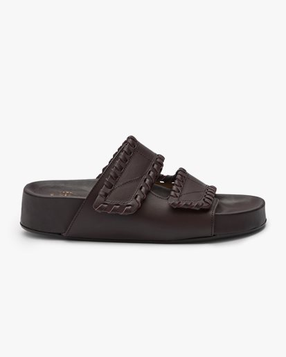 ATP Atelier Furlo Stitch Comfy Sandals Walnut Vacchetta