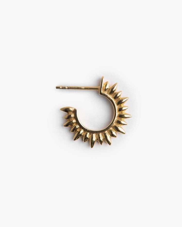 Blue Billie Mini Sun Hoop Gold