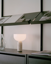 New Works Kizu Portable Table Lamp Kunis Breccia