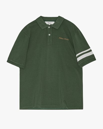 Palmes Global Pique Polo Dark green
