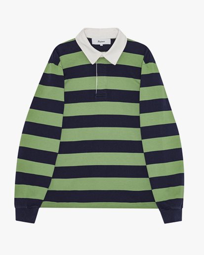 Palmes Striped Rugby Shirt Blue/green