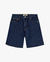 Woodbird Leroy 90'S Rinse Shorts Dark Blue