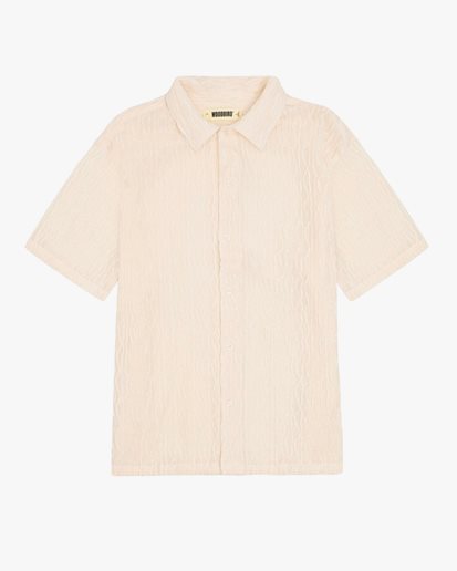 Woodbird Sunny Crooque Shirt Off White