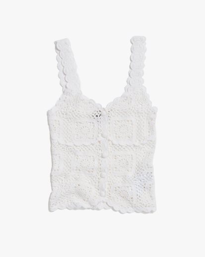 Holzweiler Rosie Crochet Top White