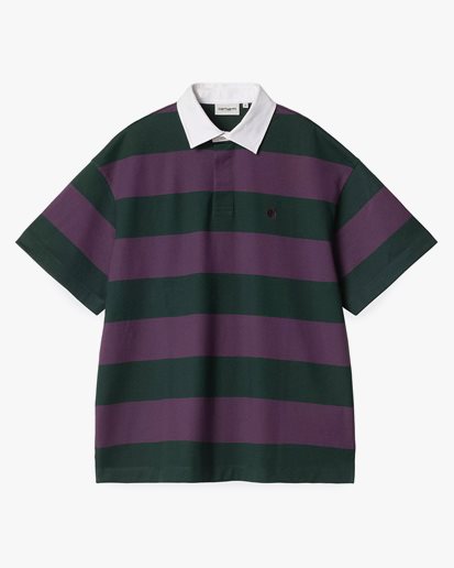 Carhartt WIP Seffner Polo T-Shirt W Seffner Stripe/Conifer