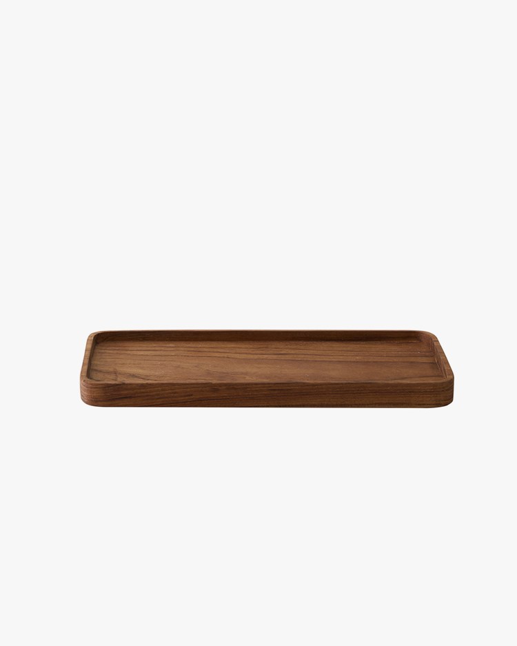 Tell me More Teak Tray Small Brown