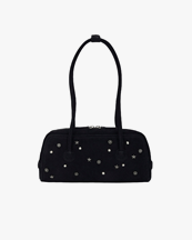 MARGESHERWOOD Soft Baguette Bag Black Studded