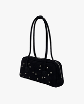 MARGESHERWOOD Soft Baguette Bag Black Studded