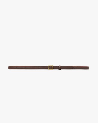 Lié Studio The Georgia Slim Belt Chocolate Brown