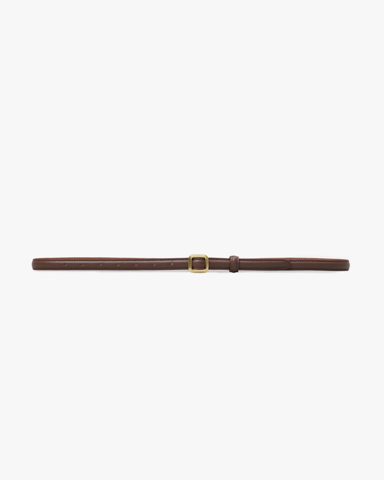 Lié Studio The Georgia Slim Belt Chocolate Brown
