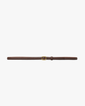 Lié Studio The Georgia Slim Belt Chocolate Brown