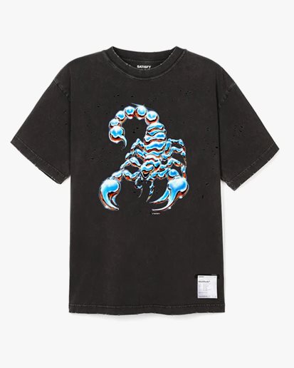 Satisfy Mothtech T-Shirt Aged Black/Scorpio