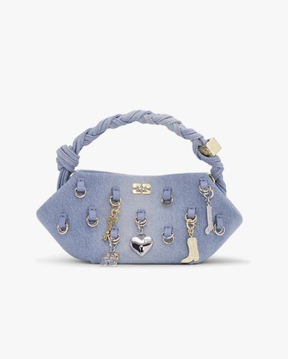 Ganni Bou Bag Mini Faded Denim