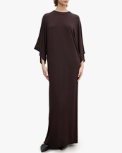 House of Dagmar Jersey Kimono Dress Chocolate Brown