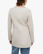 House of Dagmar Square Neck Blazer Sand Beige