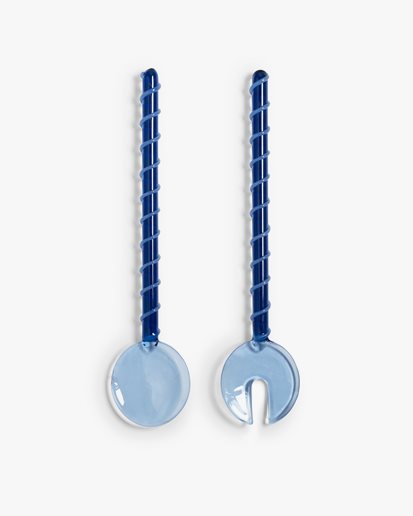 &Klevering Sling Salad Server Blue