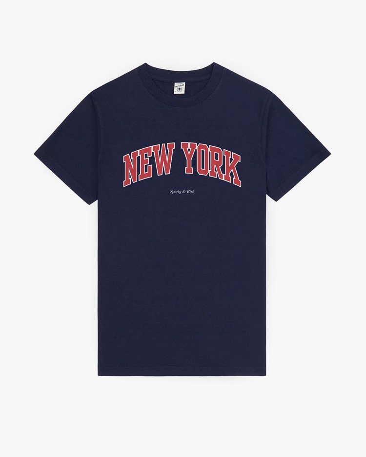 Sporty & Rich New York Ivy T-Shirt Dark Navy