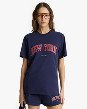 Sporty & Rich New York Ivy T-Shirt Dark Navy
