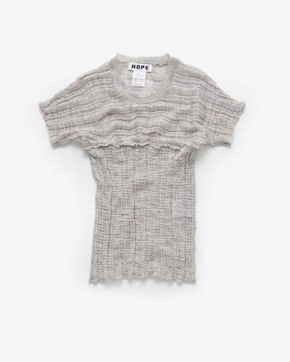 HOPE Sunny Tee Ice Grey Slub